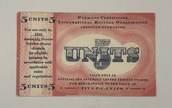 Ausztria - Szövetséges menekült tábor 5 Unit - 1950-es évek - XF-aUNC tartás - RITKA