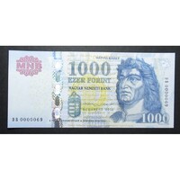 Magyarország,1000 forint 2015 DB - ALACSONY SORSZÁM UNC