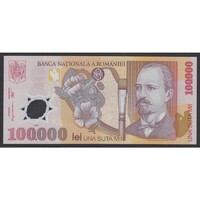 Románia,100.000 lei 2001 UNC