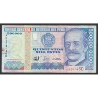Peru,500.000 intis 1988 F