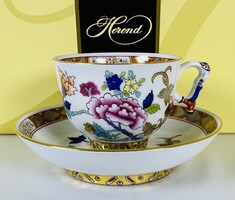 Herendi Mester festő által aláírt Shanghai mintás Hibátlan teás csésze