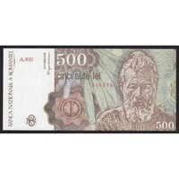 Romania,500 lei 1991 ounce+