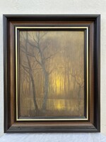 Dietrich Adolf (1869-1953) Olaj vászon !