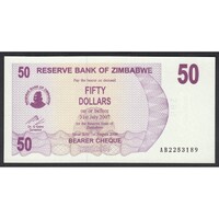Zimbabwe,50 dollars 2006 UNC