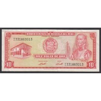 Peru,10 soles 1973 VF