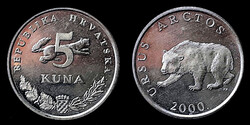 Horvátország 5 kuna 2000