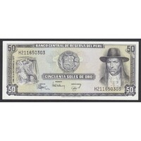 Peru,50 soles 1977 UNC