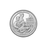 USA,quarter dollar 2017 S PP -  Ellis Island - Silver Proof UNC ezüst 6.250g900