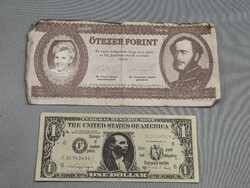 Ritka Szinházi kellékpénz, 5000 forint 1994 - Konzervatív párt - PROPAGANDAPÉNZ