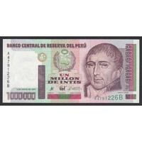 Peru,1.000.000 intis 1990 EF+