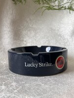 Vintage kék piros Lucky Strike nagy méretű hamutál England