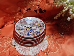 Kutani  japán porcelán csészealj pótlásra,  5 darab