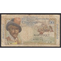Franciaország,50 francs 1946 - Martinique F