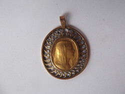 Art deco aranyozott medál Madonna (Francia)