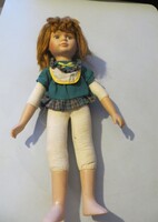 Régi antik porcelán baba 41 cm jelzett vörös haj ﻿﻿jelzett Imogen-A