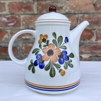 Arzberg Német virágmintás porcelán teáskanna - kiöntő - kanna