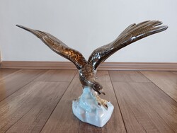 Régi Herendi porcelán sas madár figura