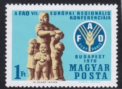 1970. A FAO VII. európai regionális konferenciája Budapest Gyönyörű Hibátlan Postatiszta Bélyeg