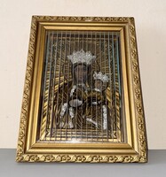 Ritka Tricénium – Háromnézetű Szentkép (Fekete Madonna, Jézus és Mária Szíve)