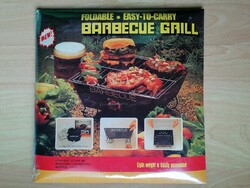 Összecsukható, barbecue, grill - kiránduláshoz, kempingezéshez