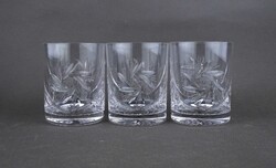 2A024 Csiszolt kristály Whiskey -s pohár 3 darab