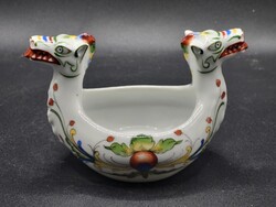 Ritka Norvég Porsgrund Porcelán – Viking Sárkányhajó Kínáló (Kjenge)