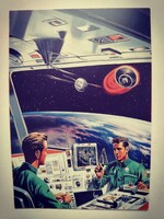Új Star Trek stílusú retró képes levelezőlap (470)