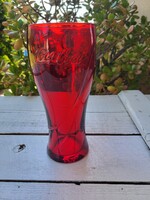 Coca-Cola pohár_tűzpiros_ritka!