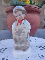 Royal Dux porcelain boy bookend