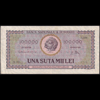 Románia 100.000 Lei 1947 P-59 VF