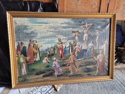 Festmény   Munkácsy, M.  Golgota  művének.....másolata.