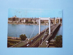 Képeslap (33) - Budapest - Erzsébet-híd 1960-as évek - (Bakonyi Béla)