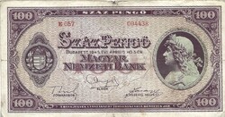 100 pengő 1945 alacsony sorszám 1.