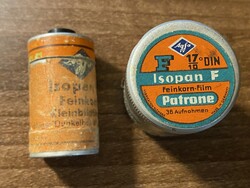 Agfa Isopan F film kazetta (fém doboz)
