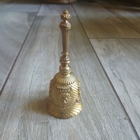 Csodás régi réz csengő (11,2x4,3 cm)