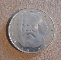 Németország 5 márka, 1983 - Karl Marx halála - Emlékérme