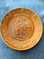 Retro Kispesti Gránit Kerámia Falitál Propaganda Budapesti Úttörő Elnökség