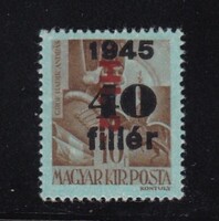 1946 Betűs Hl.2./40f/10f Postatiszta Bélyeg