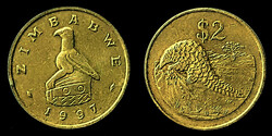 Zimbabwe 2 dollár 1997