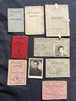 Nevesített Magyar Repülő szerelő hagyaték , Igazolvány , Iratok , Rákosi korszak !