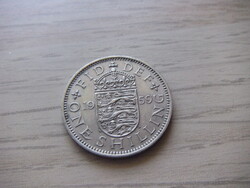 1 Schilling 1959 Anglia  ( Angol Címer Három oroszlán a Koronázási Pajzson )