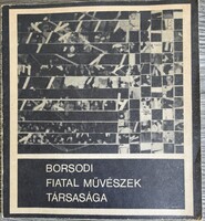 Könyv, bemutató füzet, Borsodi fiatal művészek társasága kiállítása Miskolc 1980
