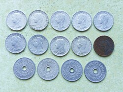 Magyarország 14 db Különböző Érme 2 5 Fillér 1947-1964
