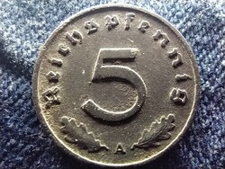 Németország Horogkeresztes 5 birodalmi pfennig 1940 A