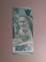 Barbados - 5 Dollár 2022 polymer UNC
