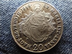Magyarország Szabadságharc (1848-1849) .583 Ezüst 20 Krajcár 1848 KB