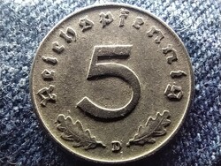 Németország Horogkeresztes 5 birodalmi pfennig 1942 D