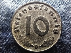 Németország Horogkeresztes 10 birodalmi pfennig 1941 D