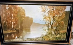 Puskás Imre Oil Painting