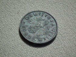 Németország, horogkeresztes birodalmi 10 Pfennig (Reichspfennig), 1940 A
